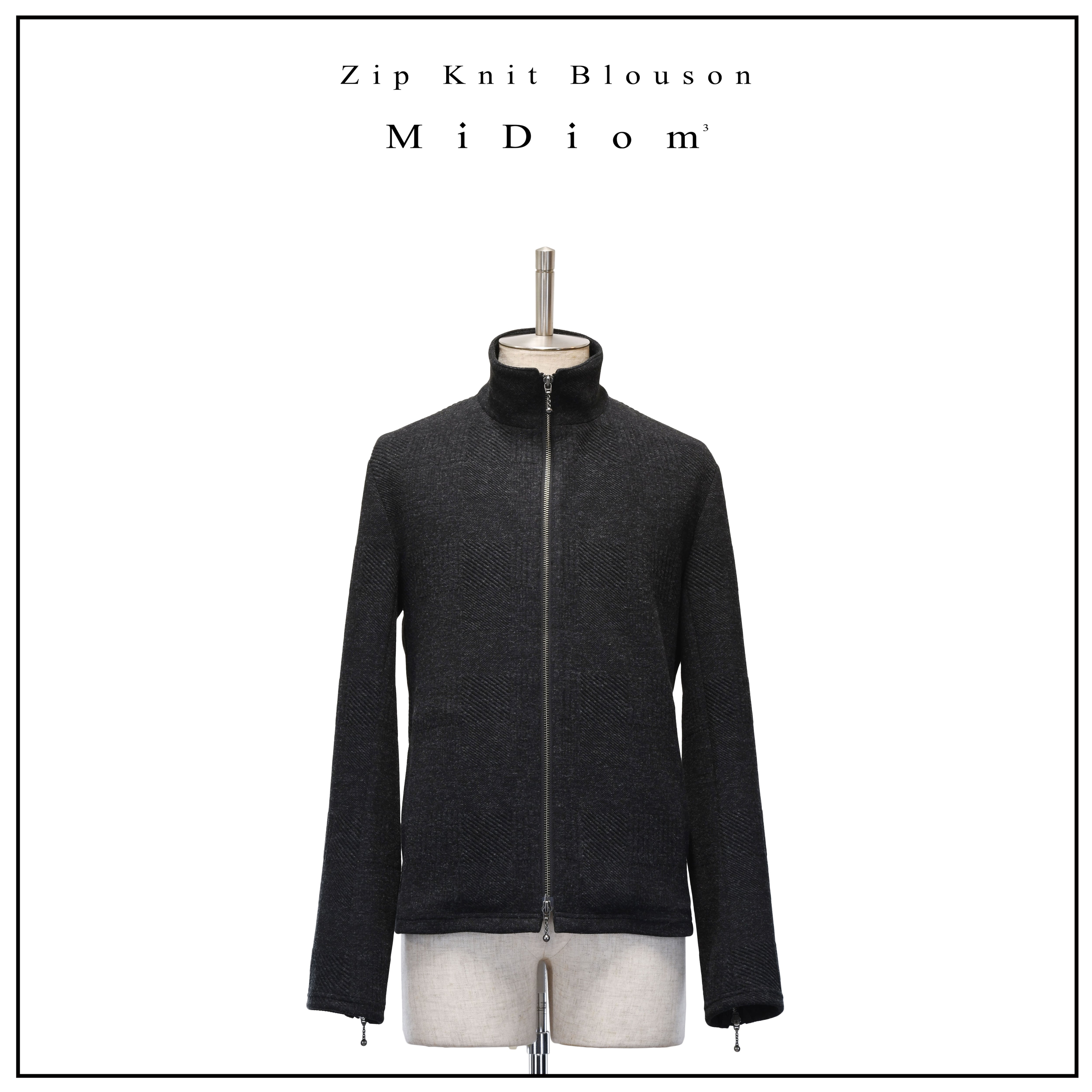Zip Knit Blouson | MiDiom | ロリータ ゴスロリ ゴシックファッション