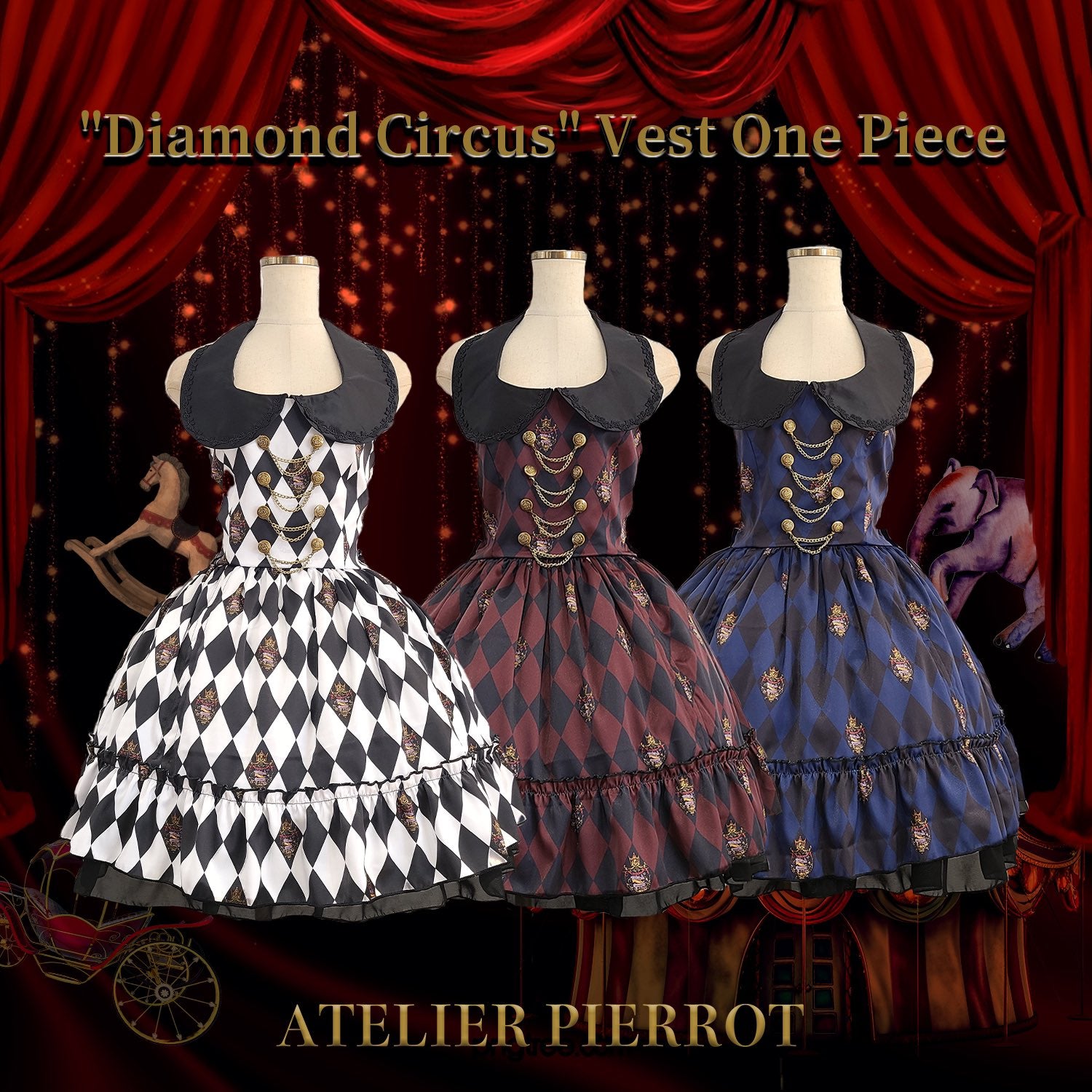 Diamond Circus Vest One Piece | ATELIER-PIERROT | Wunderwelt Fleur