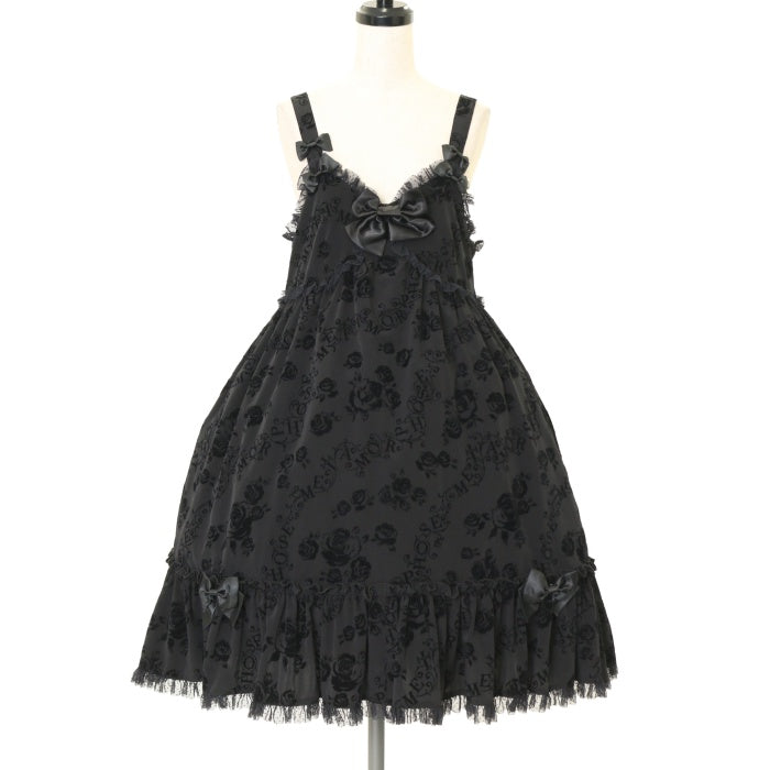 USED】バラフロッキーハイウエストジャンパースカート | metamorphose Wunderwelt Online Shop - Gothic  & Lolita Second-hand Clothing