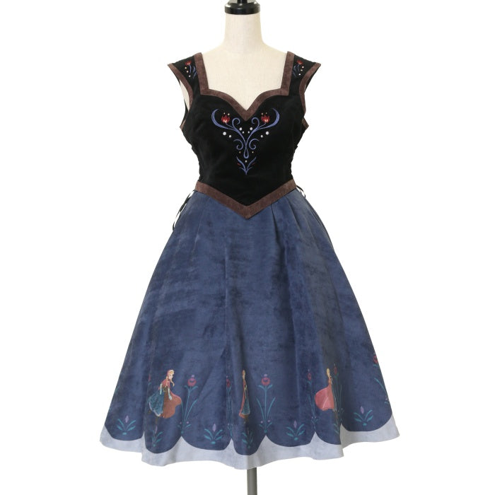 USED】【Disney/サイズ2】スノーマウンテン ジャンパードレス(Frozen Anna ver.) | Secret Honey  Wunderwelt Online Shop - Gothic & Lolita Second-hand Clothing