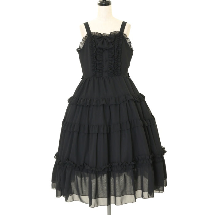 USED】【heavenly garden】シフォンティアードジャンパースカート | その他ブランド Wunderwelt Online Shop -  Gothic & Lolita Second-hand Clothing