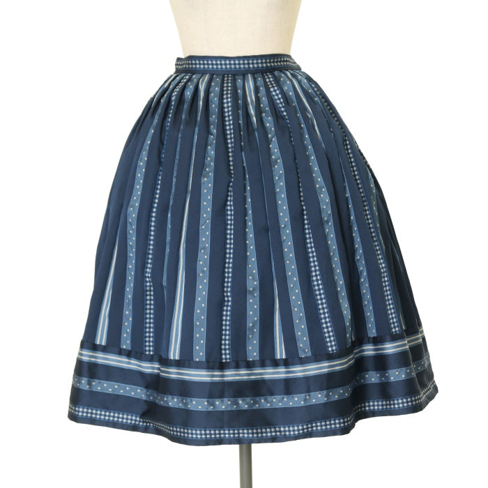 USED】【Mサイズ】Ribbon jacquard stripeの2Faceスカート | Jane ...