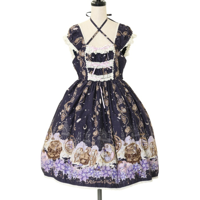 USED】アリスと時間の国の迷宮柄ジャンパースカートⅡ | ALICE and the PIRATES Wunderwelt Online Shop  - Gothic & Lolita Second-hand Clothing