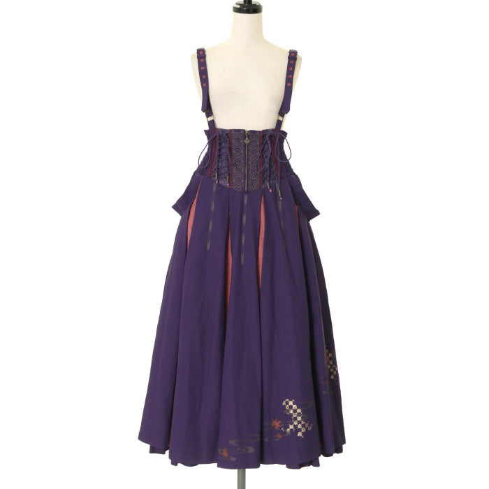 USED】ONESTE 紅葉刺繍袴風ロングスカート | Ozz On Wunderwelt Online Shop - Gothic & Lolita  Second-hand Clothing