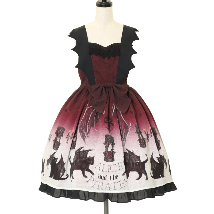 USED】悪魔猫と終末の砂時計柄ジャンパースカートⅠ | ALICE and the PIRATES Wunderwelt Online Shop -  Gothic & Lolita Second-hand Clothing