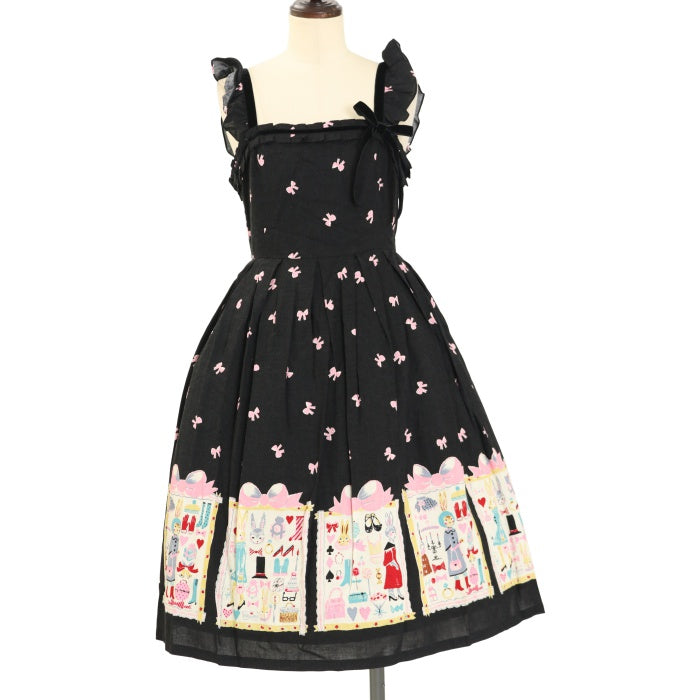 USED】リボン＆ウサギプリントノースリーブワンピース | Emily Temple cute Wunderwelt Online Shop -  Gothic & Lolita Second-hand Clothing