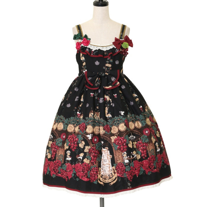 USED】シャトー・ド・ヌヌース～天使と秘密のワイナリー～柄ジャンパースカートⅡ | ALICE and the PIRATES | ロリータ  ゴスロリブランド服・古着の通販はワンダーウェルト