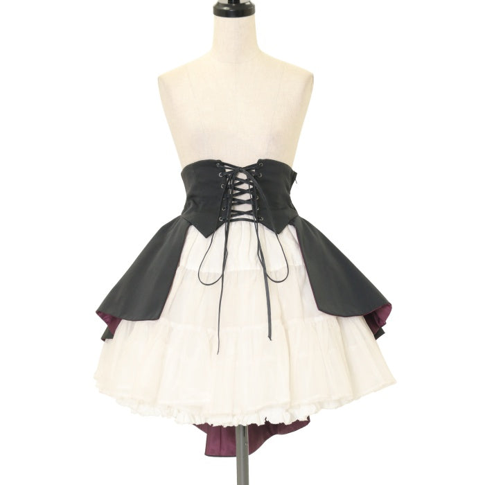 USED】ヘクトルミニオーバースカート（ブラック×ボルドー） | ATELIER BOZ Wunderwelt Online Shop -  Gothic & Lolita Second-hand Clothing