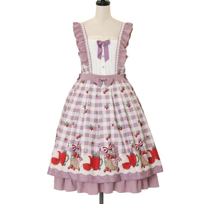 USED】【Mサイズ】ベリーズピクニックジャンスカ | axes femme kawaii Wunderwelt Online Shop -  Gothic & Lolita Second-hand Clothing