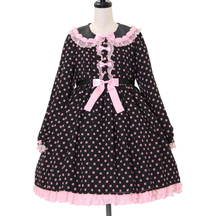 USED】ホイップレディワンピース（ブラック×ピンク） | Angelic Pretty Wunderwelt Online Shop -  Gothic & Lolita Second-hand Clothing