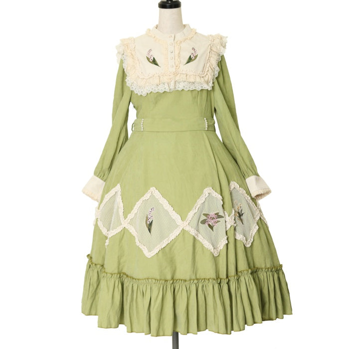 USED】【Lサイズ】すずらんのしおり ワンピース（ロング丈） | 星箱Works Wunderwelt Online Shop - Gothic &  Lolita Second-hand Clothing