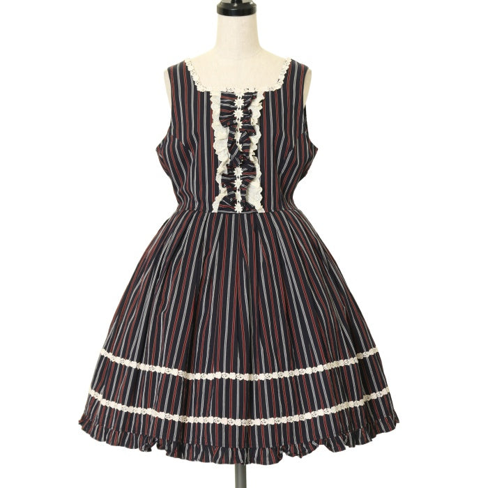 USED】レジメンタルストライプジャンパースカート | Cornet Wunderwelt Online Shop - Gothic u0026 Lolita  Second-hand Clothing