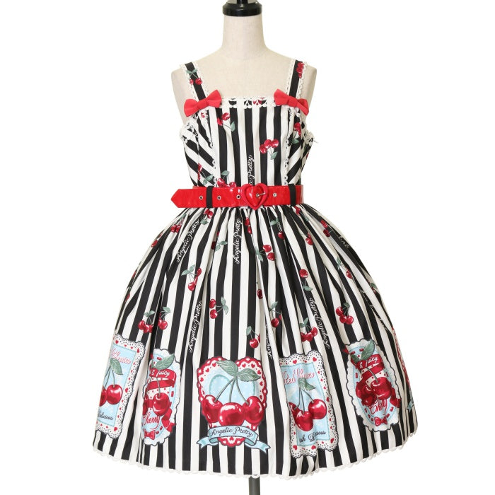 USED】Cherry Stampジャンパースカート | Angelic Pretty Wunderwelt Online Shop - Gothic  & Lolita Second-hand Clothing