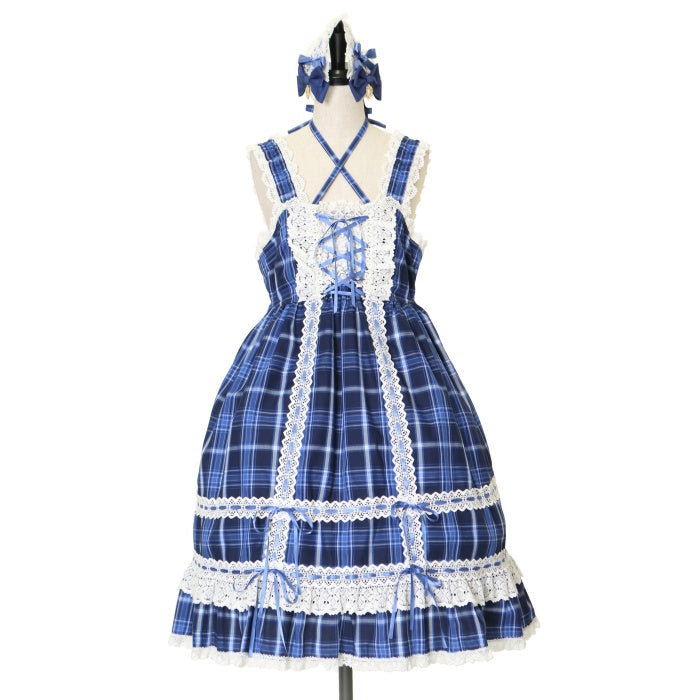 USED】タータンチェックベビードール＆プリンセスドロップヘッドドレスセット | BABY, THE STARS SHINE BRIGHT  Wunderwelt Online Shop - Gothic & Lolita Second-hand Clothing