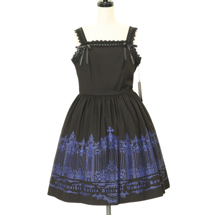 USED】アイアンゲートジャンパースカート(黒×青) | Moi-même-Moitié Wunderwelt Online Shop -  Gothic & Lolita Second-hand Clothing