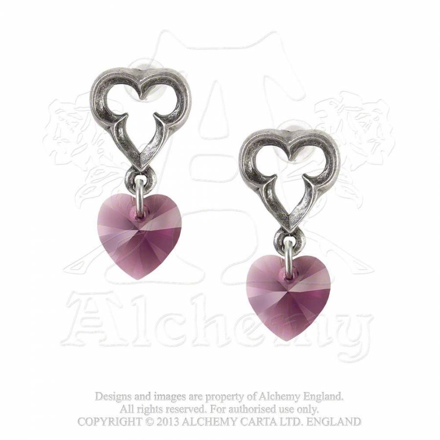 E346 Pewter Earrings: Elizabethan | Alchemy Gothic | Wunderwelt