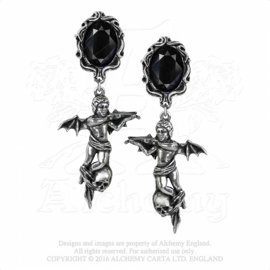 E375 Pewter Earring: Mesukmus | Alchemy Gothic | Wunderwelt Fleur