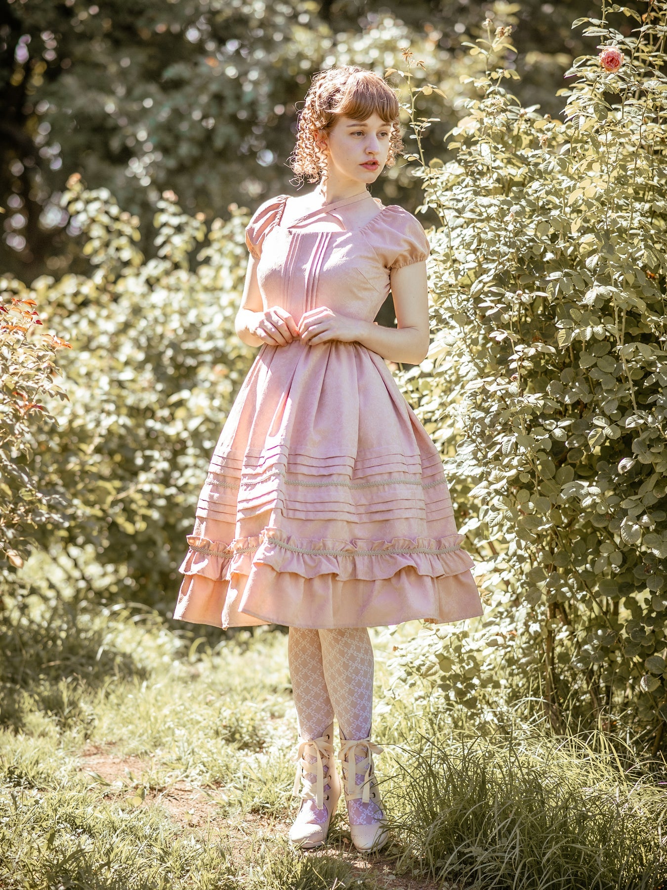 凡尔赛泡泡袖风琴褶OP | Victorian maiden | Wunderwelt Fleur