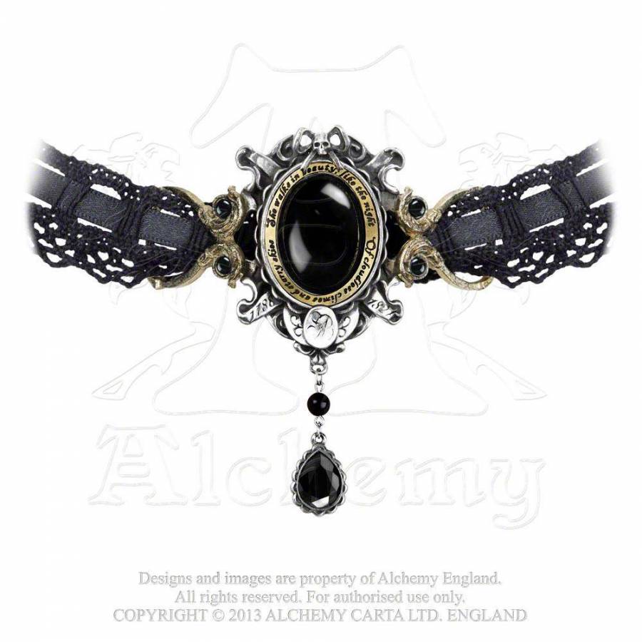 P640 Pewter Pendant: She Walks In Beauty | Alchemy Gothic