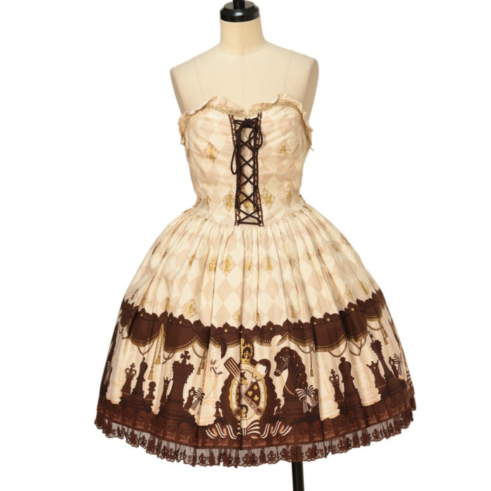 USED】Chess Chocolateビスチェ風ジャンパースカート | Angelic Pretty Wunderwelt Online Shop  - Gothic & Lolita Second-hand Clothing