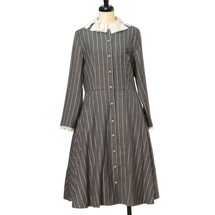 USED】【Mサイズ】British stripe dormitory dress | Jane Marple