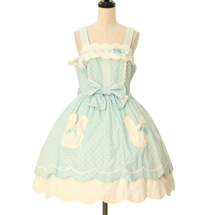 USED】うさぎちゃんポッケジャンパースカート | Angelic Pretty