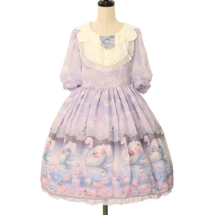 USED】Milky Swan襟付ワンピース | Angelic Pretty Wunderwelt Online Shop - Gothic &  Lolita Second-hand Clothing