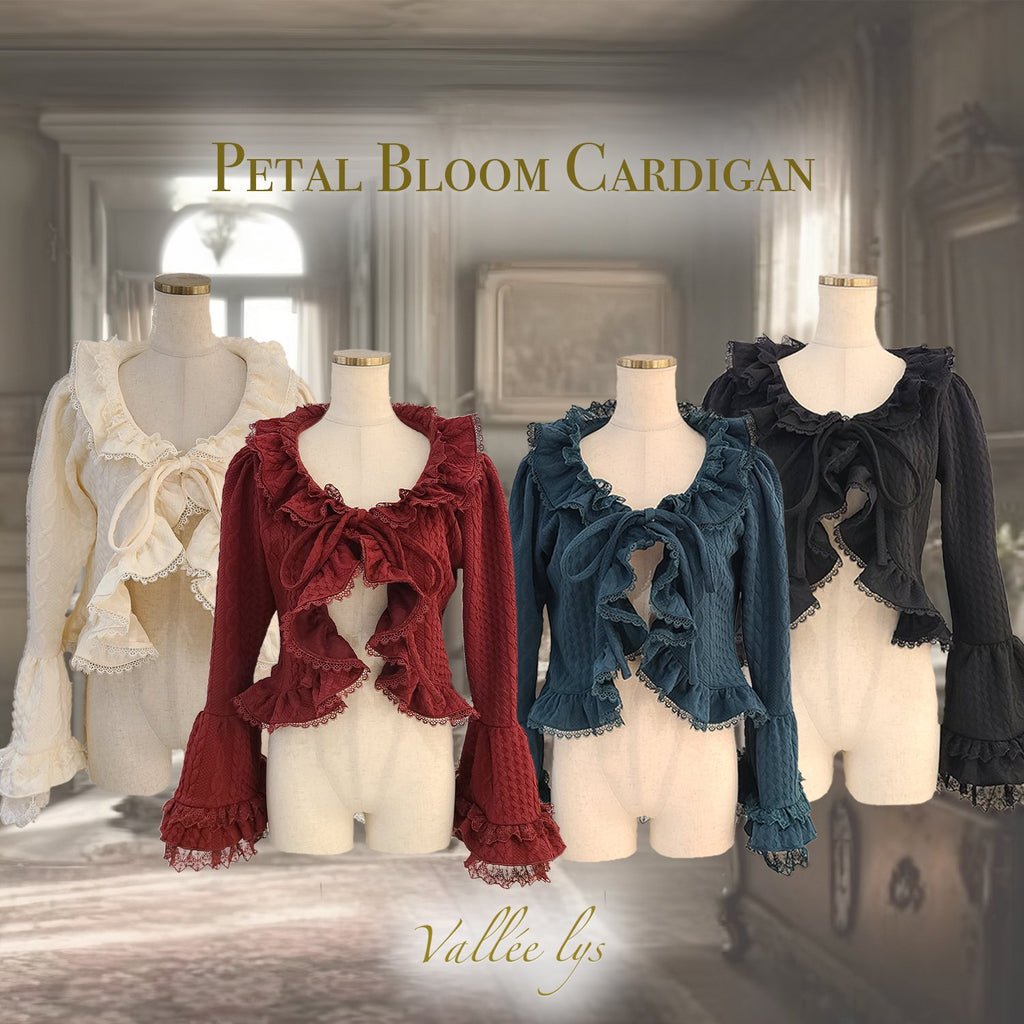 Vallée lys】ヴァレリス Petal Bloom Cardigan【クーポン対象外