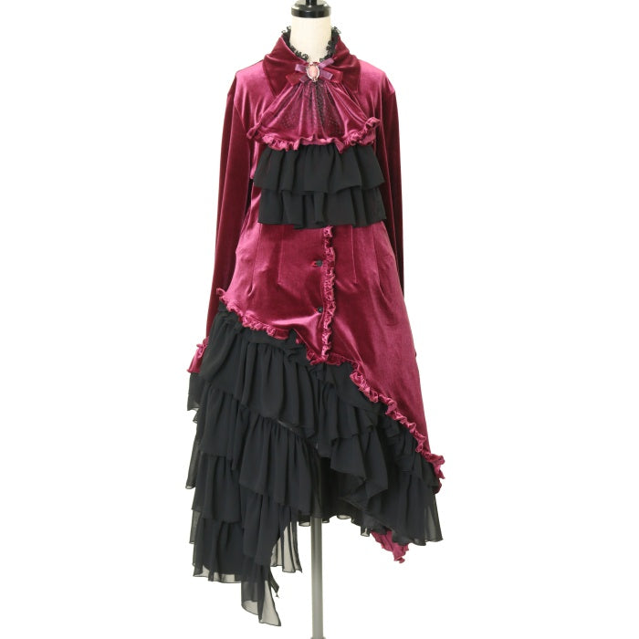 USED】ゴシックエレガンス調アシンメトリー堕天使ドレスセット | MARBLE Wunderwelt Online Shop - Gothic &  Lolita Second-hand Clothing