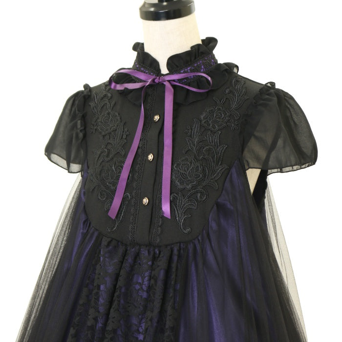 USED】【MRCorset】EMBROIDERY ANGEL WING DRESS(BLACK x PURPLE) | MAJOH  Wunderwelt Online Shop - Gothic & Lolita Second-hand Clothing