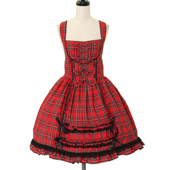 USED】タータンチェックフロントあきジャンパースカート | metamorphose Wunderwelt Online Shop - Gothic  u0026 Lolita Second-hand Clothing