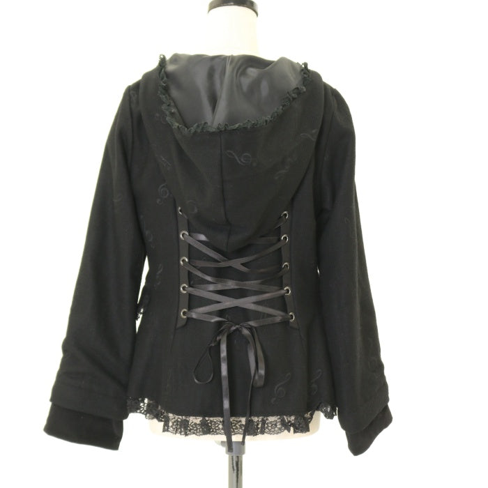 USED】H.Jelly 音符刺繍フード付きジャケット | h.NAOTO Wunderwelt Online Shop - Gothic &  Lolita Second-hand Clothing