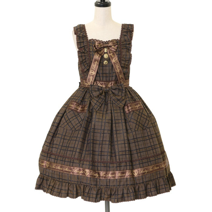 USED】Chocolate Checkジャンパースカート | BABY, THE STARS SHINE BRIGHT Wunderwelt  Online Shop - Gothic & Lolita Second-hand Clothing