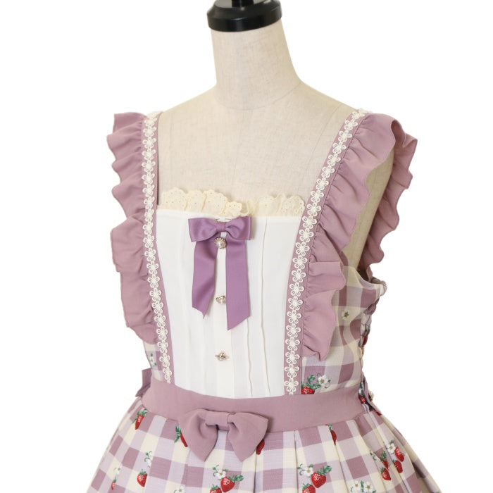 USED】【Mサイズ】ベリーズピクニックジャンスカ | axes femme kawaii Wunderwelt Online Shop -  Gothic & Lolita Second-hand Clothing