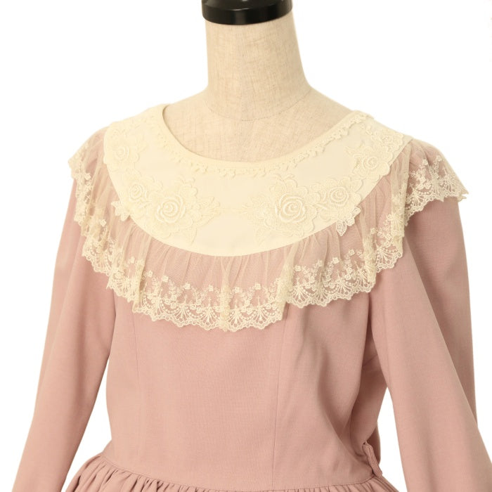 USED】【Mサイズ】ラウンドネックローズレースドレス | Innocent World Wunderwelt Online Shop -  Gothic & Lolita Second-hand Clothing