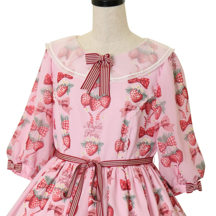 USED】Strawberry Dollワンピース | Angelic Pretty Wunderwelt Online Shop - Gothic  & Lolita Second-hand Clothing