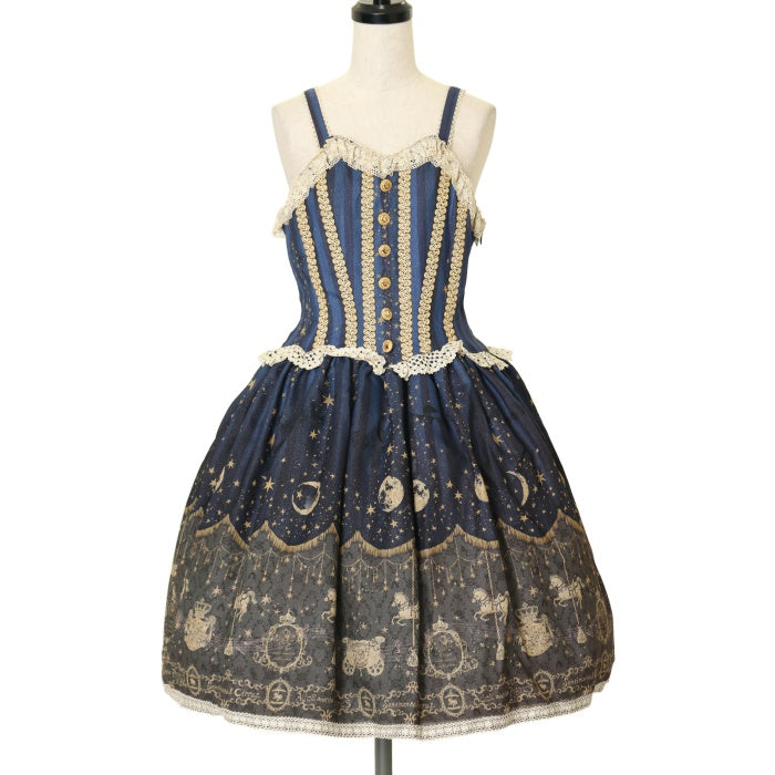 USED】永遠に夢見る星影パレード柄ジャンパースカート | ALICE and the PIRATES Wunderwelt Online Shop  - Gothic & Lolita Second-hand Clothing