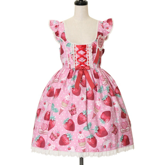 USED】Fresh Strawberry Diner ジャンパースカート | Angelic Pretty ...