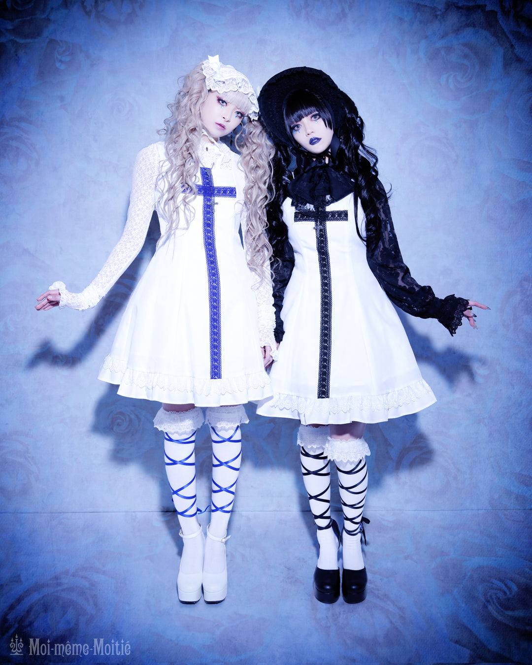 Cross Arch Lace Ribbon Overknee Socks | Moi-même-Moitié | Wunderwelt Fleur  - Online Boutique for Gothic & Lolita Fashion