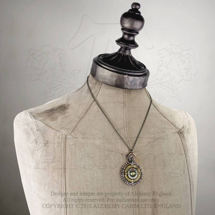 P724 Pewter Pendant: Ordium Coelestium Mechanicum | Alchemy Gothic