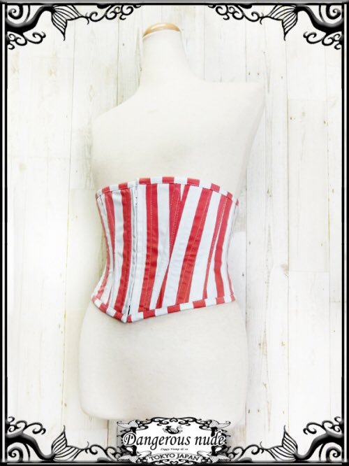 Medicine Stripe Waist Corset, Dangerous nude