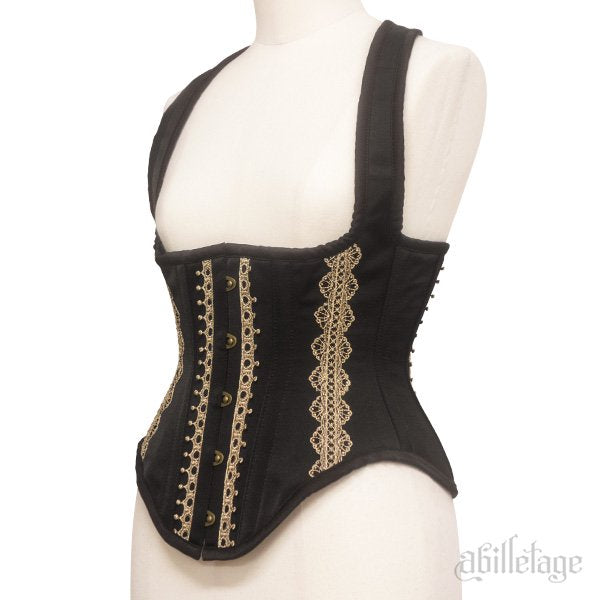 Made-to-order】 noble lace long corset | abilletage | Wunderwelt Fleur -  Online Boutique for Gothic u0026 Lolita Fashion