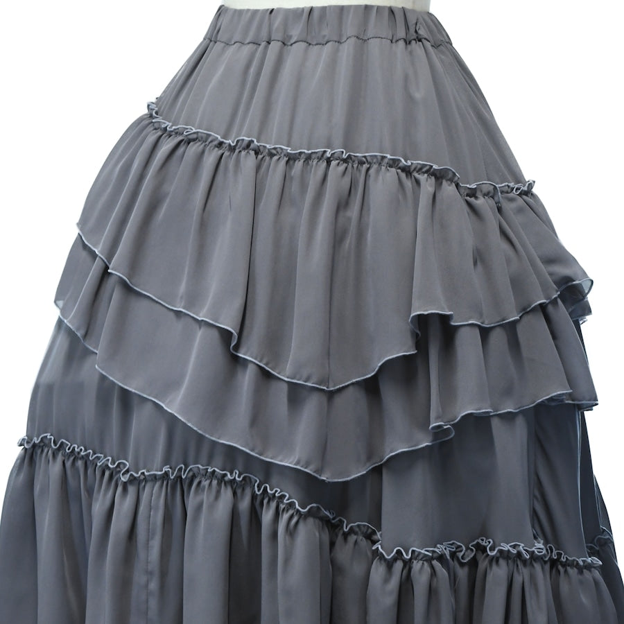 Empress Long Frill Skirt (Dark Color) | Sheglit | Wunderwelt Fleur - Online  Boutique for Gothic & Lolita Fashion