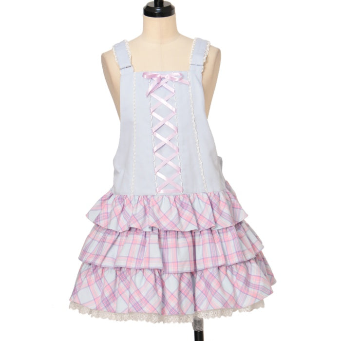 USED】マカロンタータンサロペット | Angelic Pretty | ロリータ ゴスロリブランド服・古着の通販はワンダーウェルト