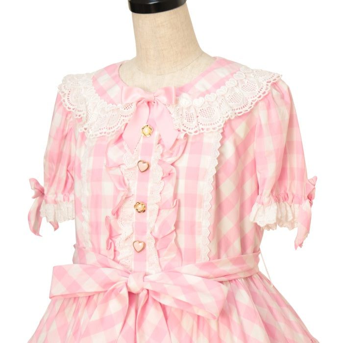 USED】メルヘンチェックワンピース(ギンガム) | Angelic Pretty