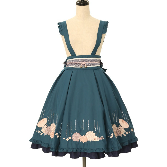 ２点公式通販ショップ Amavel 紫陽花の五月雨エプロン風スカート 和装 ...