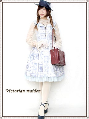 Lazy afternoon フリルボートネックドレス | Victorian maiden | ロリータ ゴスロリ  ゴシックファッション通販はワンダーウェルト フルール