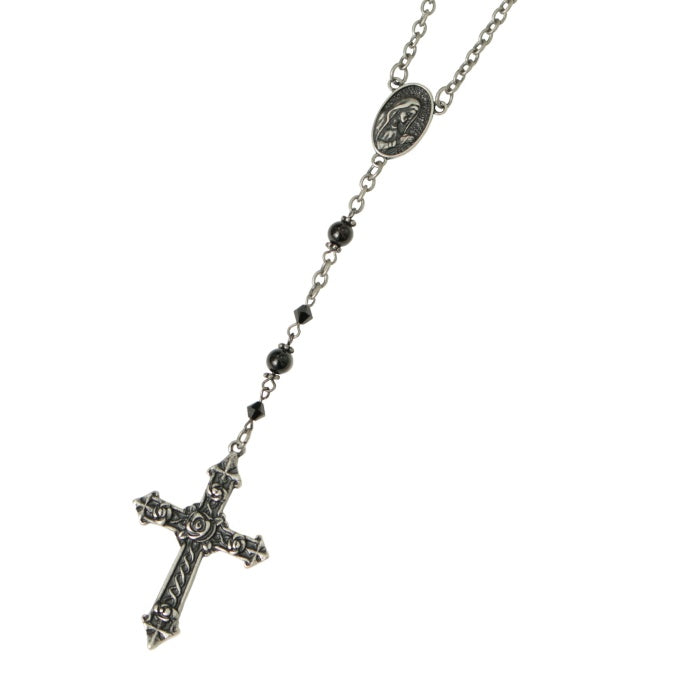 Rose Cross Rosary Necklace | Moi-même-Moitié | Wunderwelt Fleur - Online  Boutique for Gothic & Lolita Fashion