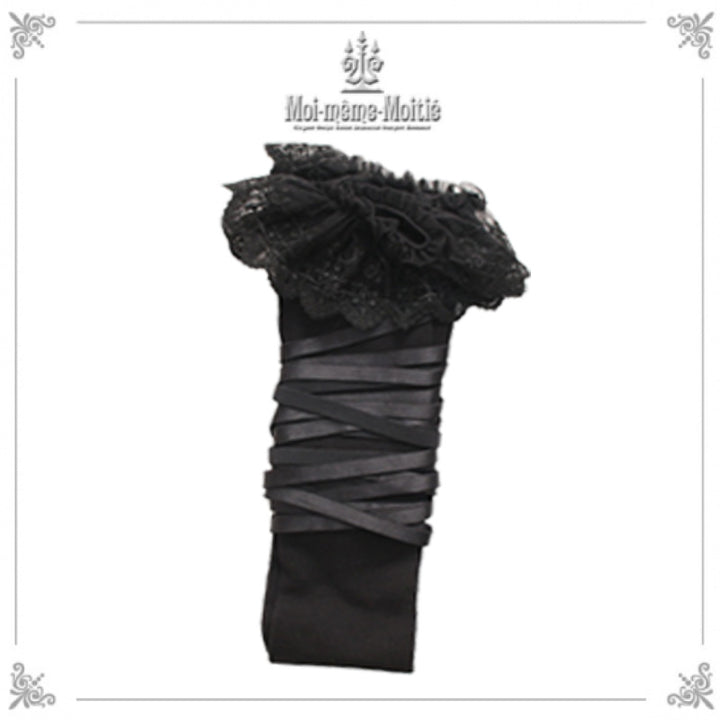 Cross Arch Lace Ribbon Overknee Socks | Moi-même-Moitié | Wunderwelt Fleur  - Online Boutique for Gothic & Lolita Fashion